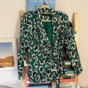 House of Harlow X Revolve Wrap Blazer Top